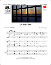 A Winter Night SATB choral sheet music cover